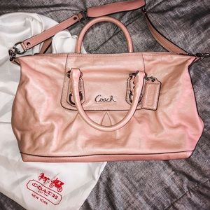 Coach Ashley Blush Leather Satchel - F15445